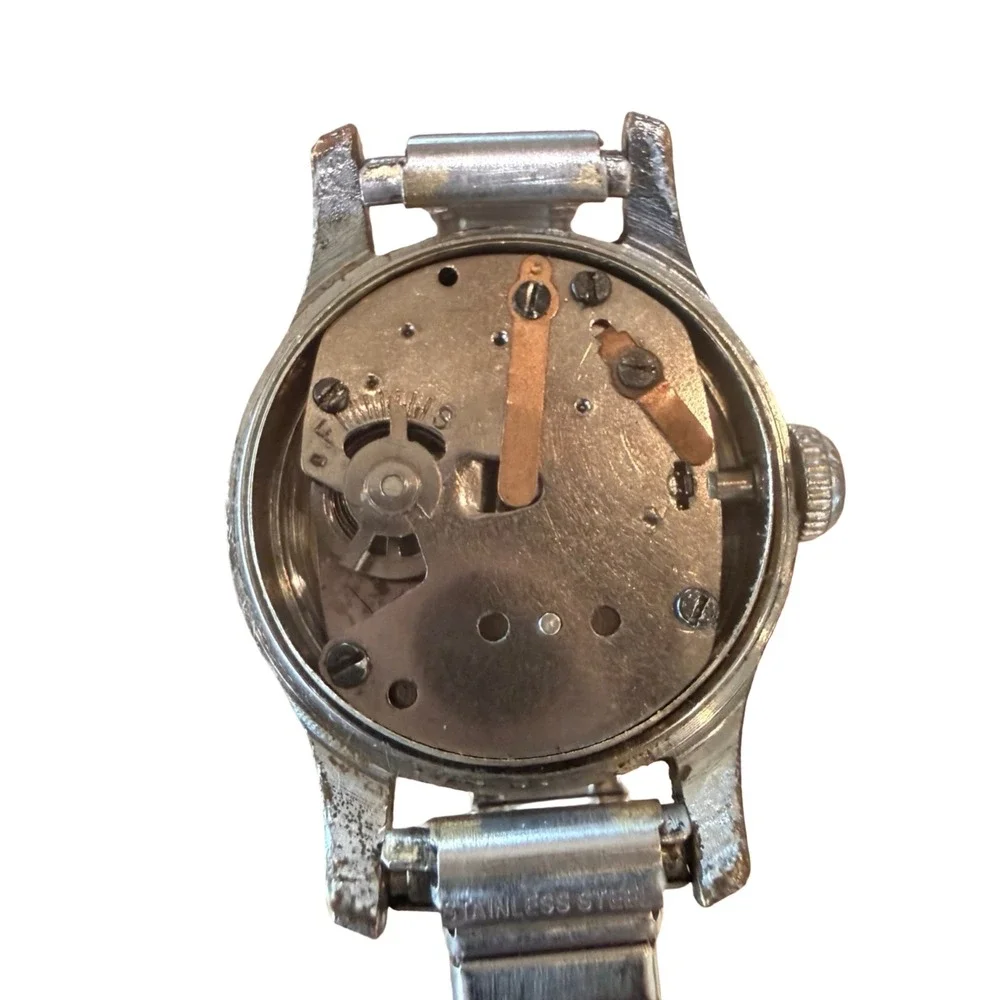 Vintage Timex Waterproof Manual Wind Watch Runs Briefly Repair